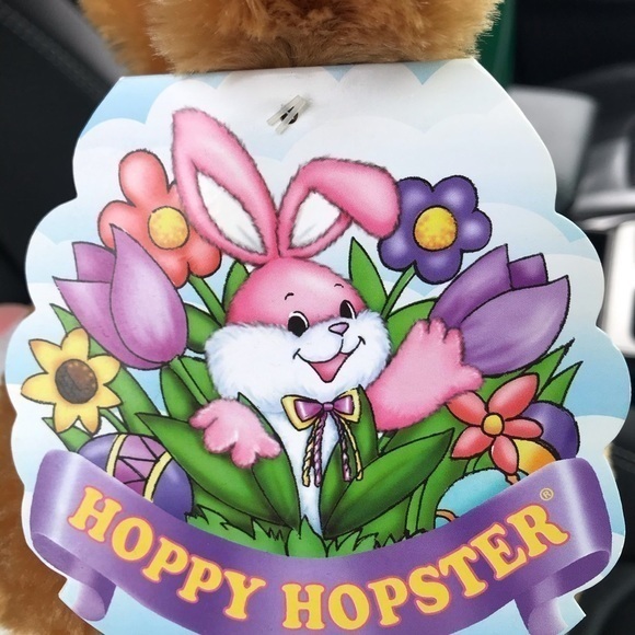 Hoppy Hopster Dan Dee 2015 Brown Plush Easter Rabbit 24”‎ Brown Rare W/Tags - Picture 3 of 12